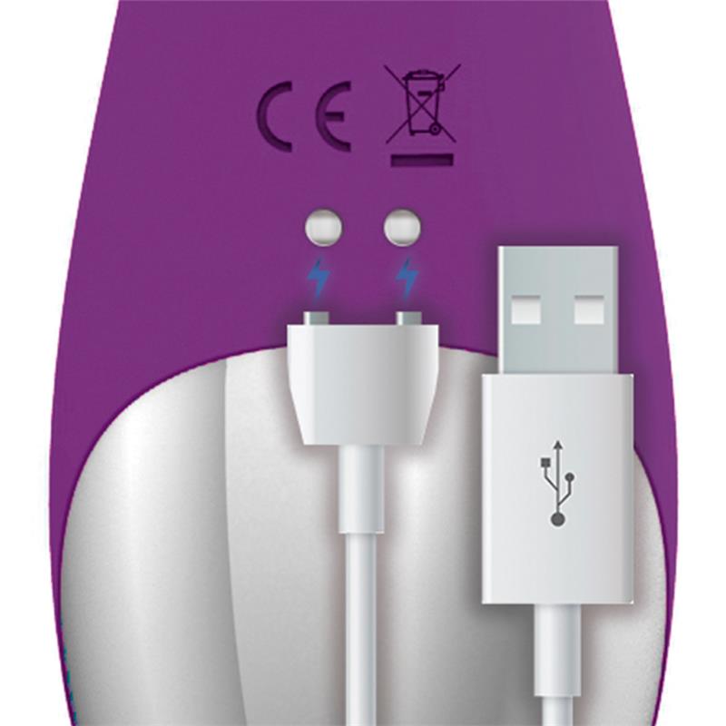 No. Nine Vibrador Punto G Función De Pulsación Usb Magnético Silicona