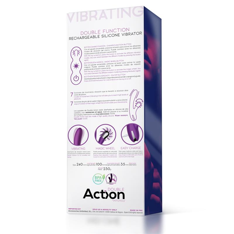 No. One Vibrador Con Rueda Estimuladora Usb Silicona