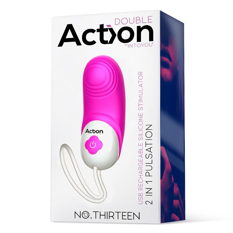No. Thirteen Estimulador 2 In 1 Con Vibración Y Pulsación