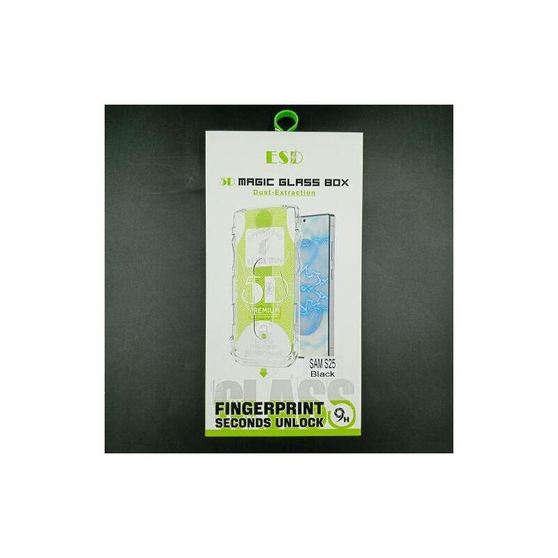 [Noname] Samsung S25 Screen Protector Tempered Glass 9h Fingerprintunlock With Installation Frame Transparent