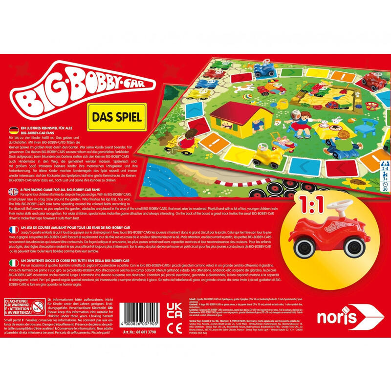 Noris Big Bobby Car - The Game, Juego De Mesa 606013790