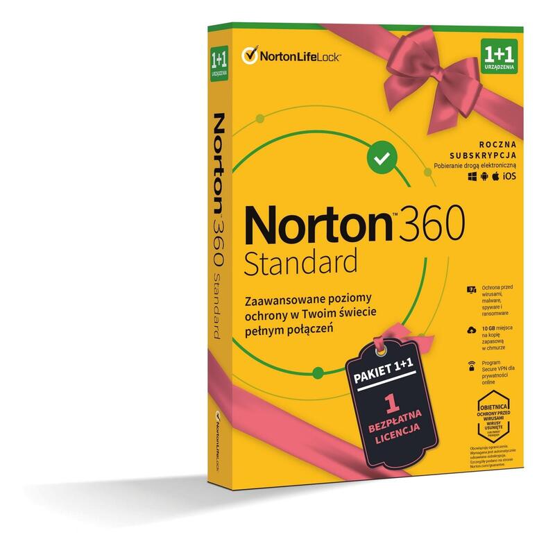 Norton 360 Standard Box Pl 1+1 - Dispositivo - Licencia Por Un Año