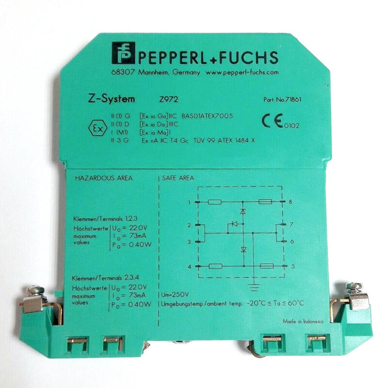 Notifier Z972 Barrera Zener Para Conectar 1 Sirena Is-Mb1 O Is-Mc1 "Eex Ia"