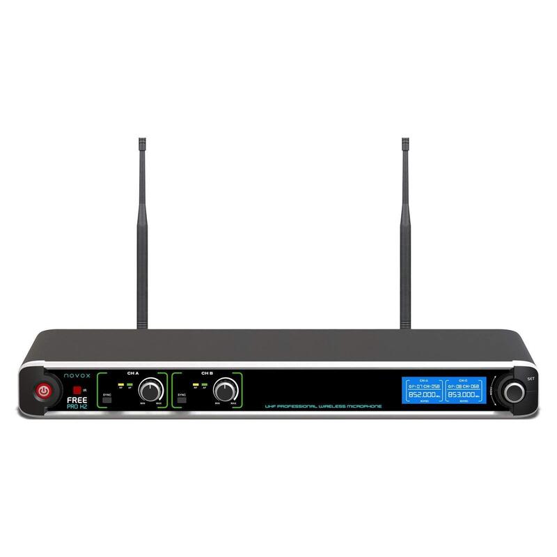 Micrófono Novox Free Pro H2 Inalámbrico Uhf (Doble Micrófono)