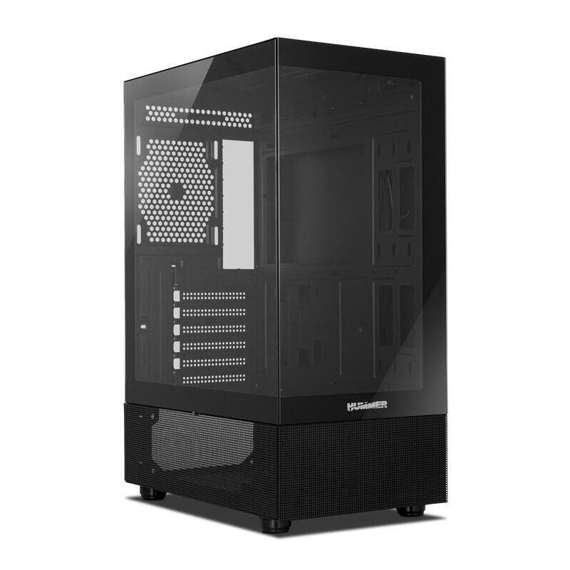 Nox Caja Semitorre Hummer Vision Negra
