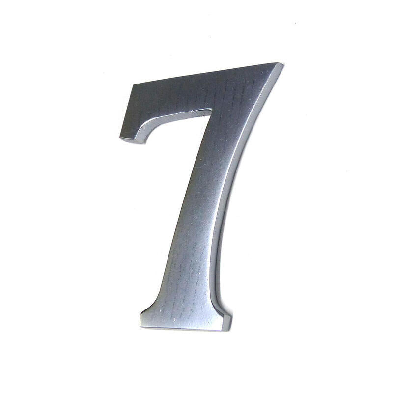 Numero 7 Niquel Mate 10cm Fijacion Invisible Edm