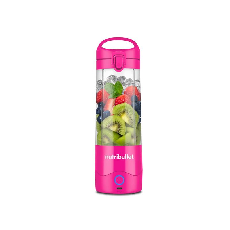 Nutribullet Batidora De Pie Portátil Nbp003bp Rosa, Funciona Con Pilas, 0,475 Litros 0c22300174