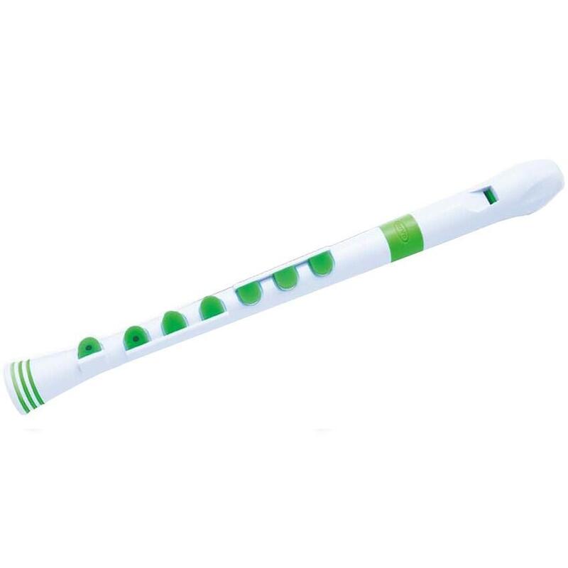 Nuvo Recorder + Blanco-Verde - Flet Recto Sopranowy