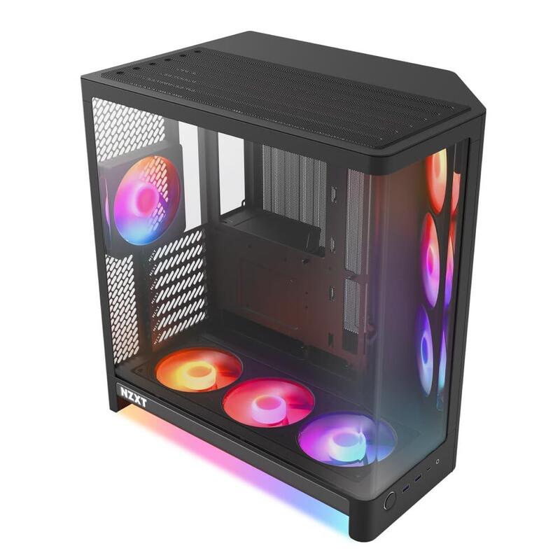 Nzxt H6 Rgb+ 2026 Mid-Tower Airflow Gaming Carcasa Negro Ventana De Vidrio