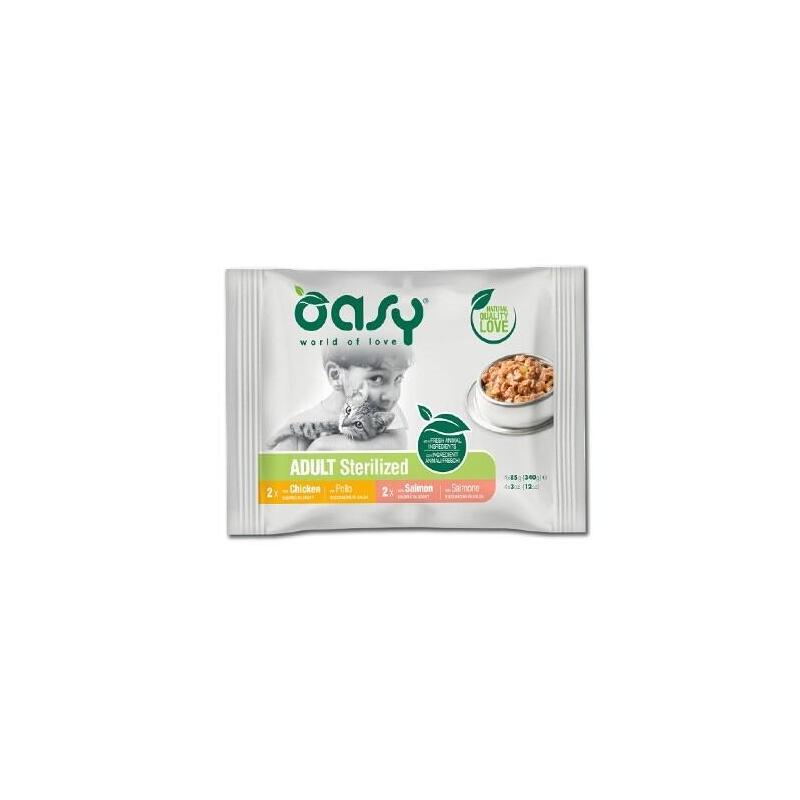 Oasy Chunks In Gravy Multipack Adult 4x85gr