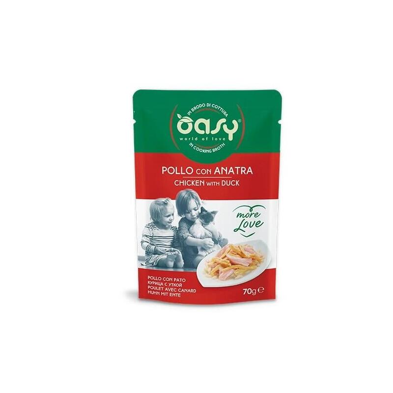 Oasy More Love Chicken With Duck Pouch 70gr