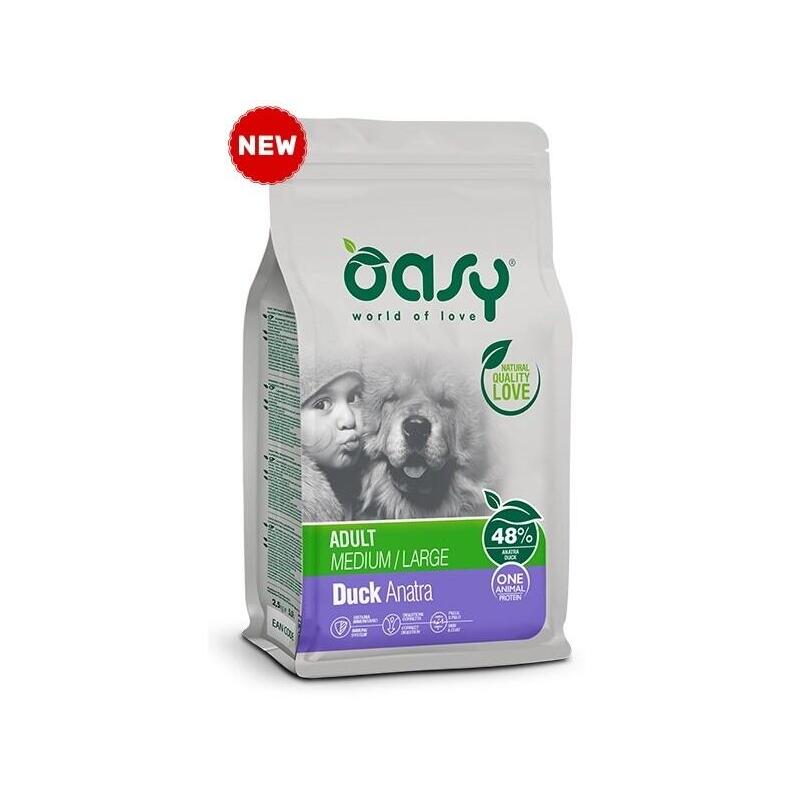 Oasy One Proteína Animal Adulto M/L Pato 12kg
