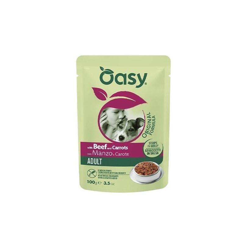 Oasy Strips In Gravy Adult Beef And Carrots 100gr