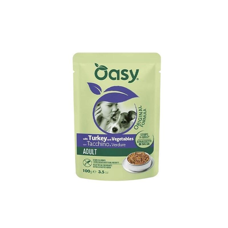 Oasy Strips In Gravy Adult Turkey/Vegetables 100gr