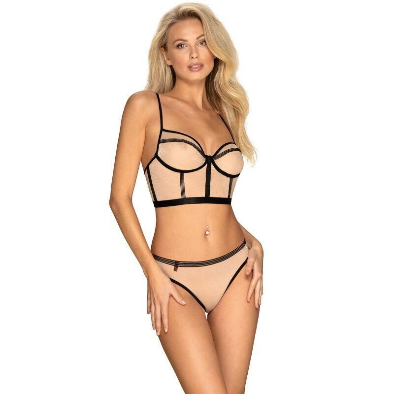 Obsessive - Nudelia Set Dos Piezas Nude L/Xl