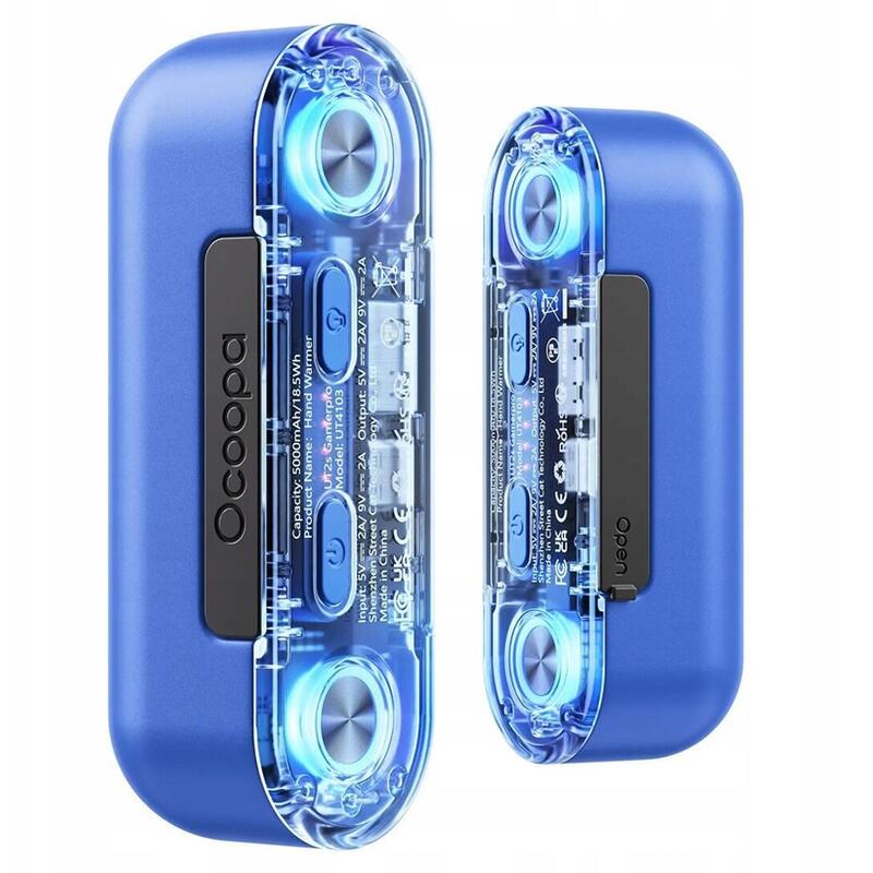 Ocoopa Ut2s Gamerpro, 2x 5000 Mah, Do 2*8h, Powerbank 18 W, Led, Azul