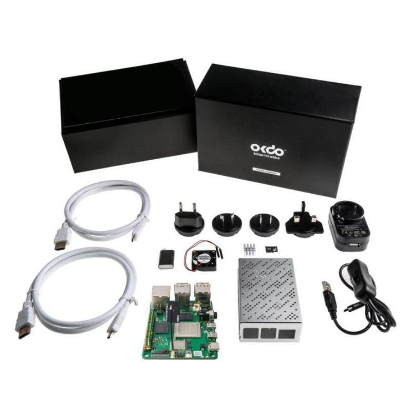 Okdo Single Board Computer - - Rock 4 Model C+ 4gb Starter - Kit - Warranty: 12m