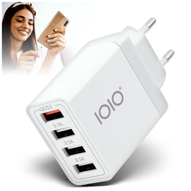 Olympia Ioio Cargador Ul4 3xusb-A3.1/1xusb-A Qc3.0 Blanco