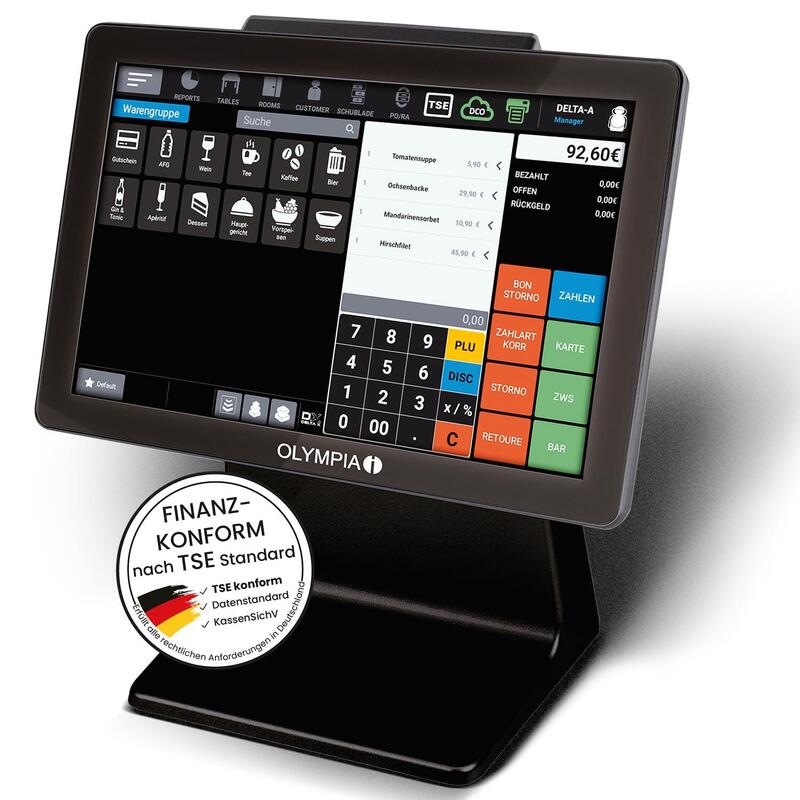 Olympia Registrierkasse Ts10 +Scanner Negro