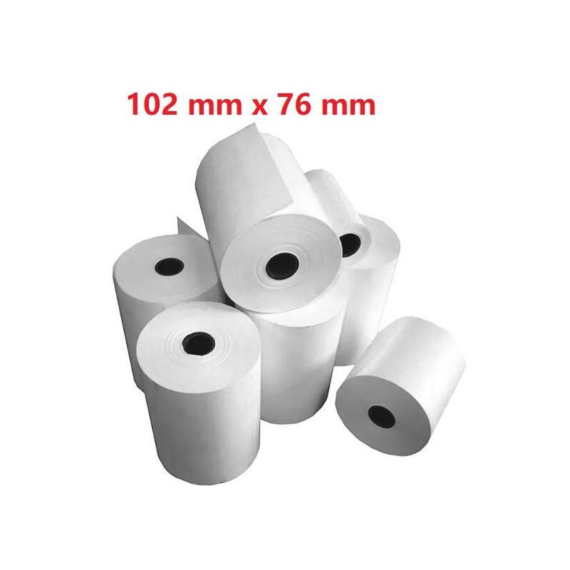 Opaco White Adesivo Roll:102mm X 76mm 440 Labels Diametro 40mm Ad Inchiostro