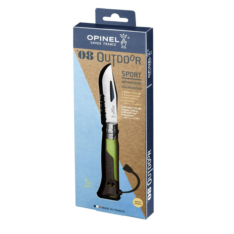 Opinel Navaja De Bolsillo  No. 08 Outdoor Grün