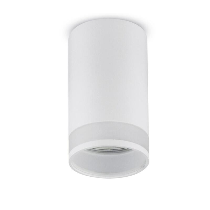 Oprawa Natynkowa/Tuba Gu10, Biala Mce361 W Aluminiowa