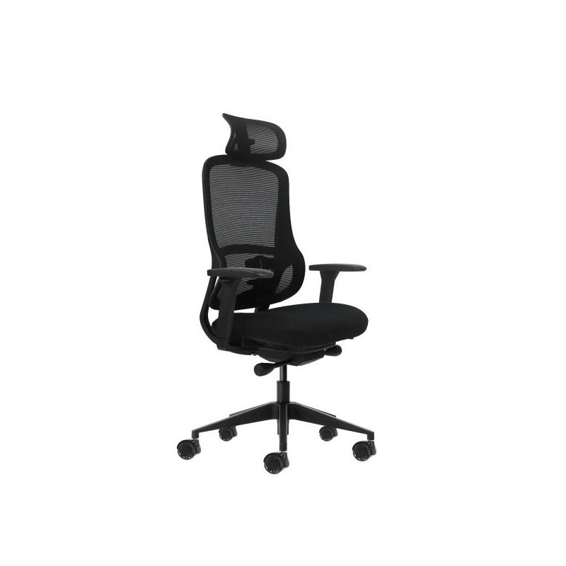 Oqonos Cherg 018 Silla De Oficina Ergonomica Con Reposacabezas Cervical Ajustable, Mecanismo Autobalanceado,