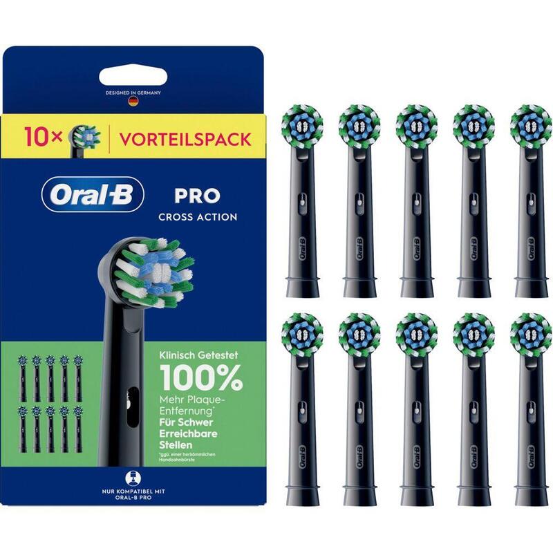 Oral-B Pro Crossaction - Cabezales Originales Para Cepillo De Dientes Eléctrico Oral-B (10 Unidades)