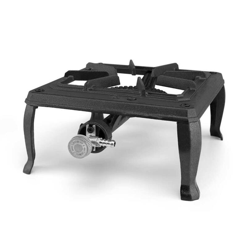 Orbegozo Fo 6100 Hornillo A Gas Portatil Resistente - Potente Quemador De 3.5kw - Parrilla De Hierro Fundido - Uso