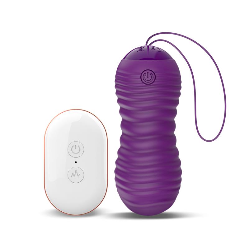 Orio Huevo Vibrador Y Movimiento Telescópico Up And Down Control Remoto Púrpura