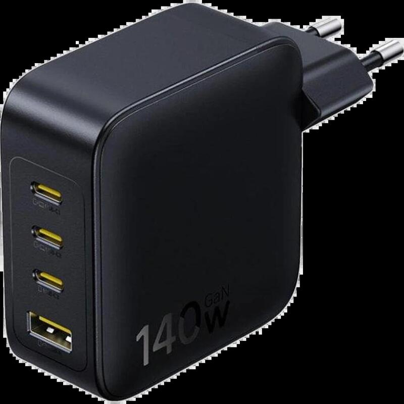 Os-Baseus Enerfill Fh11 Gan Fast Charger 3c+U 140w Eu Cosmic Black