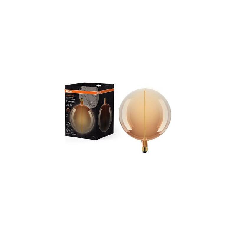 Osram Led Vintage 1906 Big Globe 200 20 Magnetic Dim 4.8w 818 Tea Brown E27
