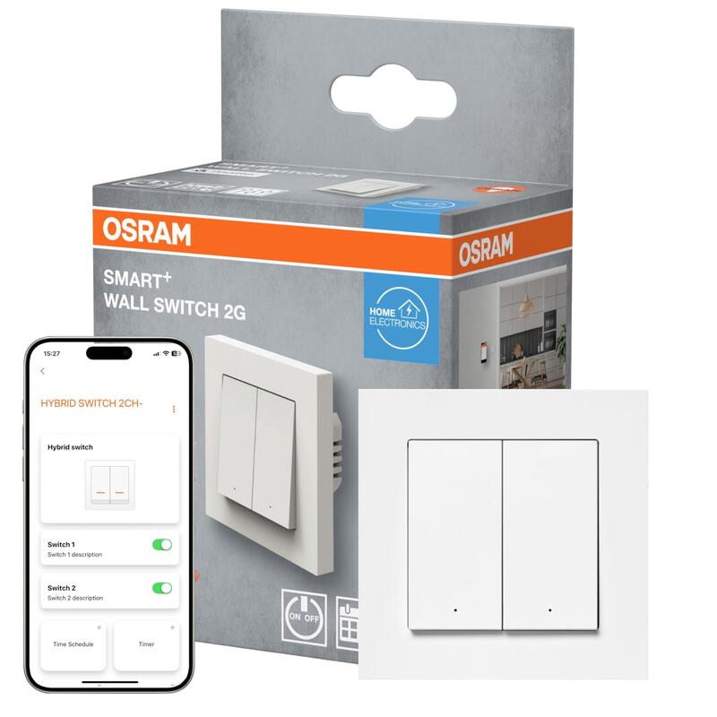 Osram Smart+Wall Switch 2-Gang Matter