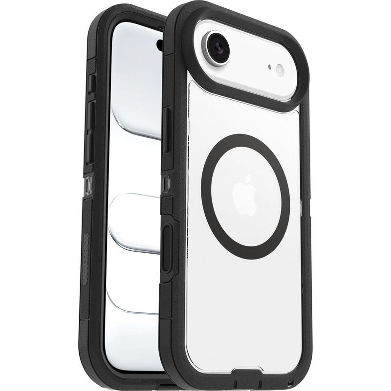 Otterbox Defender Series Pro Xt Carcasa Trasera Para Teléfono Móvil Resistente Compatibilidad Con Magsafe Capa De Policarbonato Elastómero Termoplástico (Tpe) Lado Oscuro (Transparente/Negro) Para Apple Iphone Air