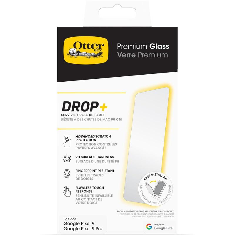 Otterbox Premium Protector De Pantalla Para Teléfono Móvil Antimicrobiano Cristal Transparente Para Google Pixel 9 9 Pro