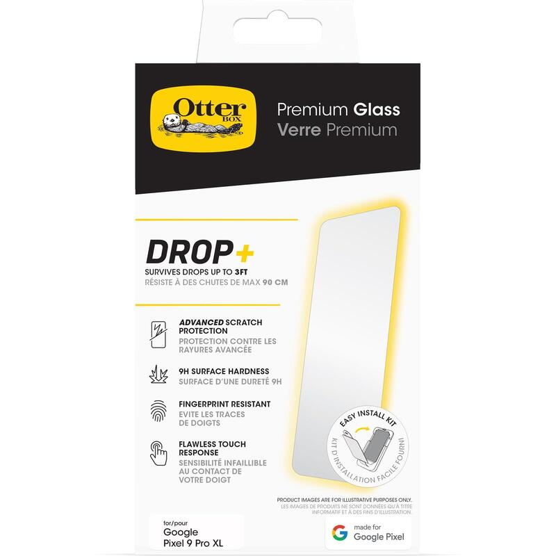 Otterbox Premium Protector De Pantalla Para Teléfono Móvil Antimicrobiano Cristal Transparente Para Google Pixel 9 Pro Xl