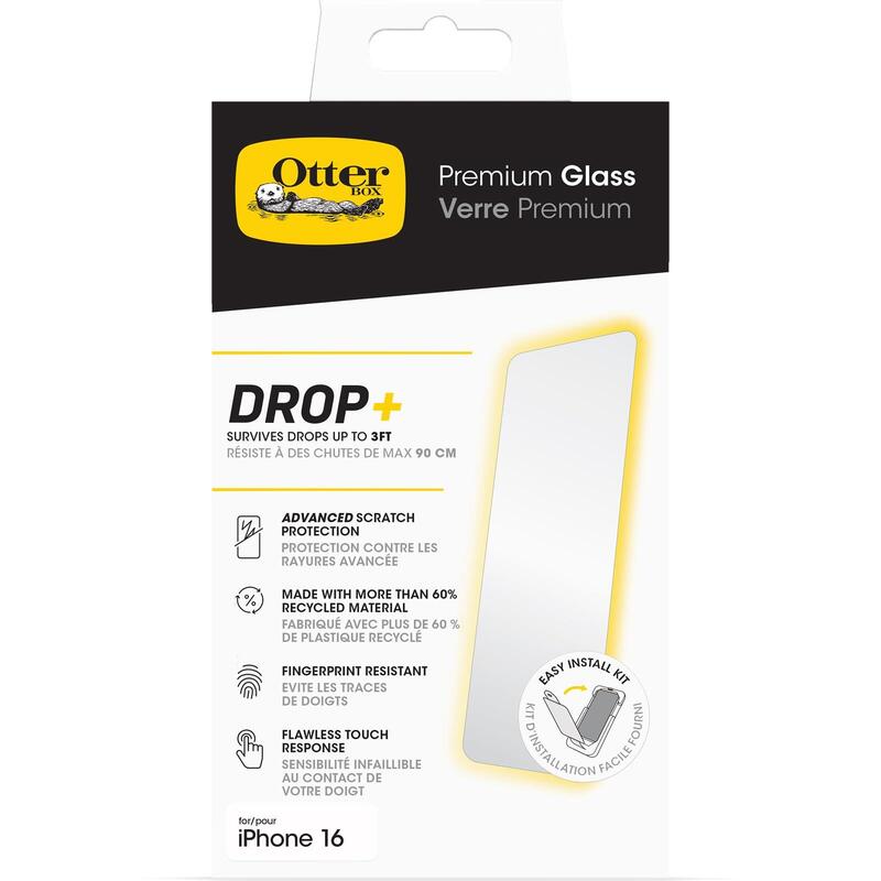 Otterbox Premium Protector De Pantalla Para Teléfono Móvil Cristal Transparente Para Apple Iphone 16