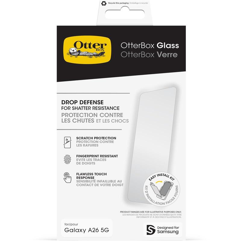 Otterbox Protector De Pantalla Para Teléfono Móvil 9h Cristal Transparente Para Samsung Galaxy A26