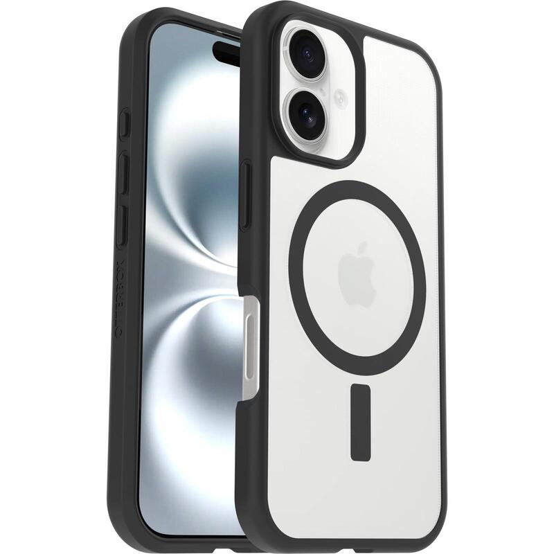 Otterbox React Series Carcasa Trasera Para Teléfono Móvil Compatibilidad Con Magsafe Cristal Negro Para Apple Iphone 16