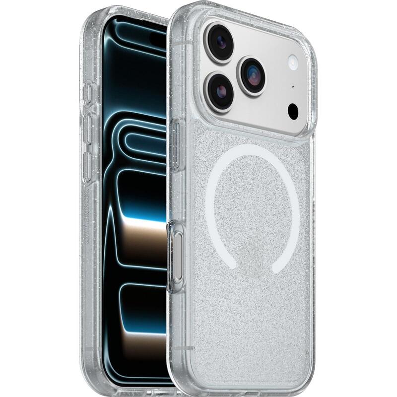 Otterbox React Series Carcasa Trasera Para Teléfono Móvil Compatibilidad Con Magsafe Plástico Polvo De Estrellas (Purpurina Clara) Para Apple Iphone 17 Pro