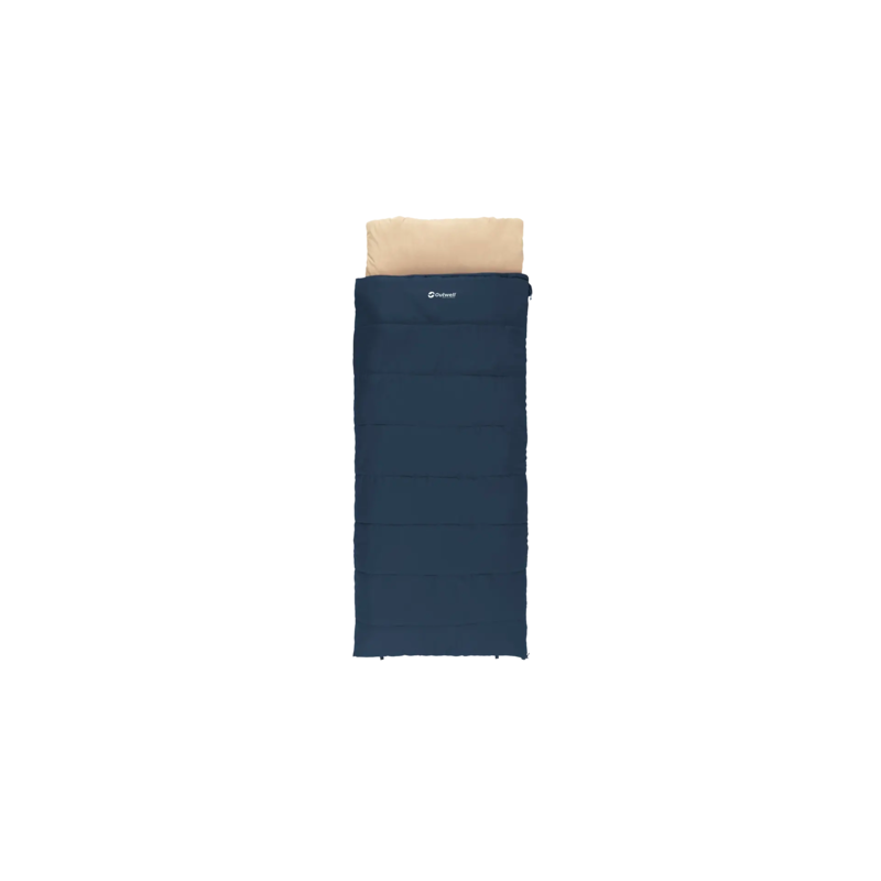 Outwell Contour Lux Sleeping Bag, Left Zipper, Deep Blue
