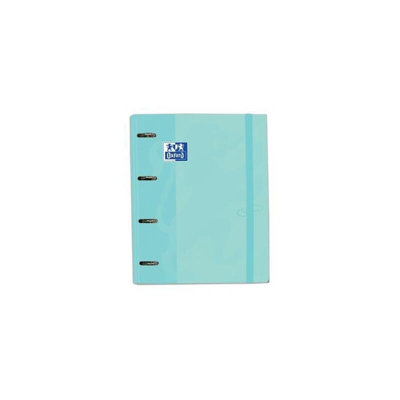 Oxford Carpeta De Anillas Touch 4x35 Europeanbinder Con Recambio 100 Hojas 5x5 A4+ Ice Mint Pastel