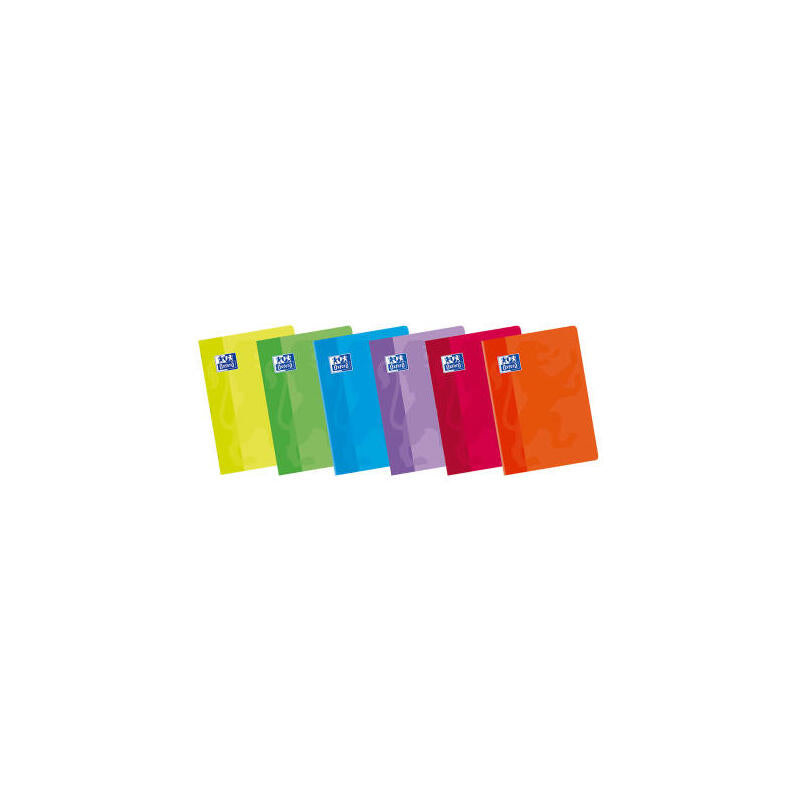 Oxford Classic Pack De 10 Libretas Grapadas Formato A4 Cuadricula 5x5 - 48 Hojas Con Margen - Tapa Blanda Plastificada - Colores Surtidos