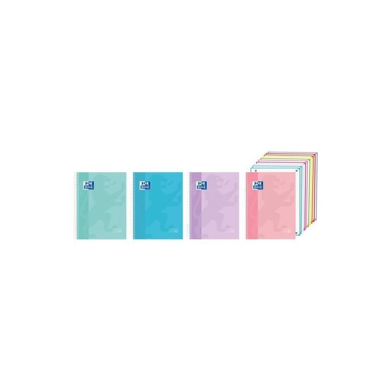 Oxford Cuaderno Europeanbook 10 Xl Touch A4+ 200h 5x5 Write&Erase Tapa Extradura C/Surtidos Pastel