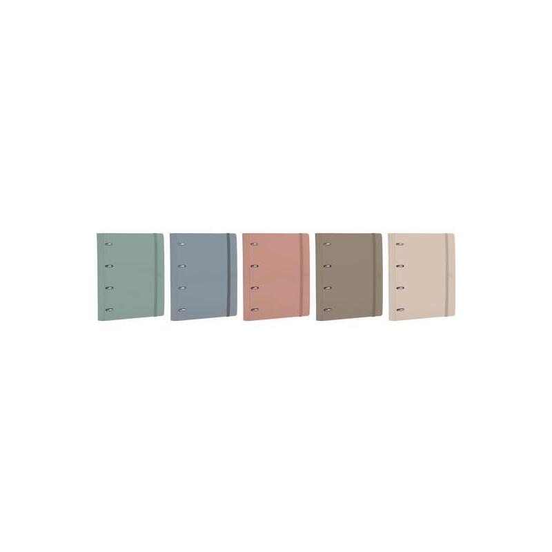 Oxford Europeanbinder Forest Anillas 4x35ø A4+ C/Recambio 5x5 Polyfoam 50% Reciclado C/Surtidos