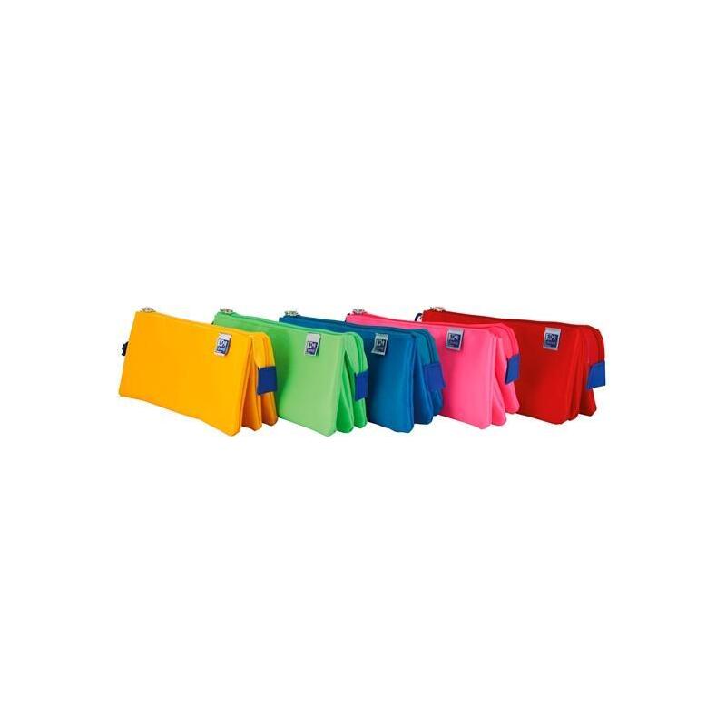 Oxford Kangoo Kids Estuche Portatodo Triple Poliéster Colores Surtidos