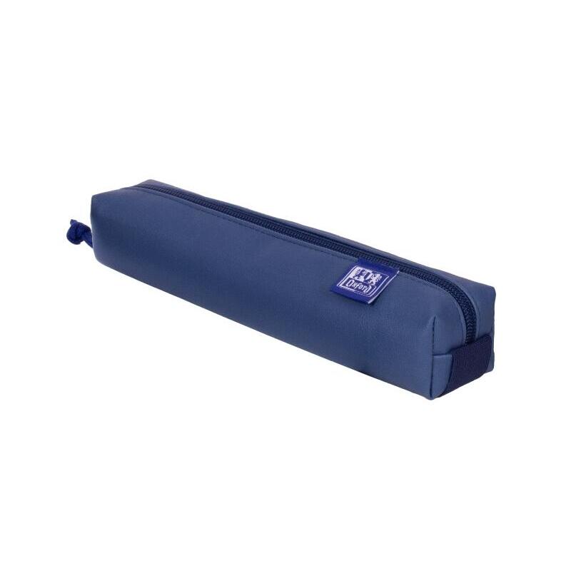 Oxford Kangoo & You Estuche Cuadrado Pequeã±O - Fabricados En Napa - Goma Elastica Para Unirlo Al Cuaderno - Azul
