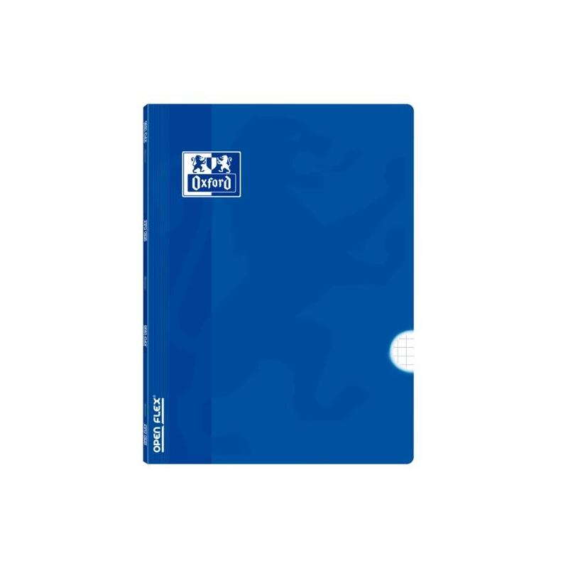 Oxford School Classic Openflex Libreta Grapada A4 48 Hojas Cuadricula 4x4 Con Margen - Tapa De Plastico Translucido -