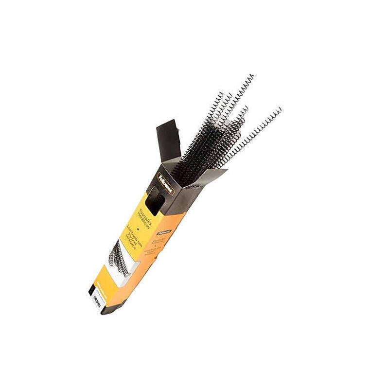 Pack 100 Espirales Metalicas 8 Mm. Negro Fellowes  Pack 100 Espirales Metalicas 8 Mm. Negro Fellowes 5110101