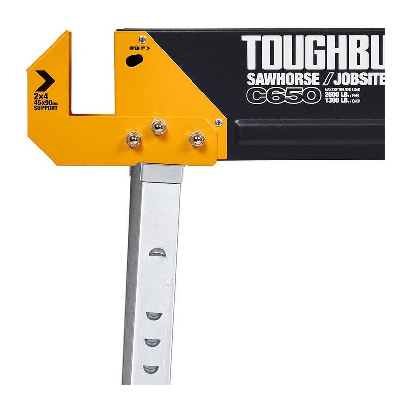 Pack 2 Uni C650 Caballete Mesa De Trabajo Tb-C650-2 Toughbuilt